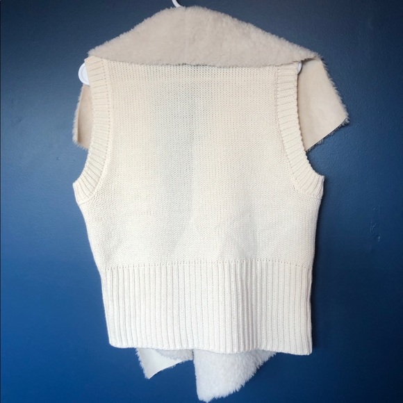 Loft Outlet Suede/Sherpa lined Vest - Picture 4 of 7